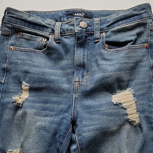 Aero Distressed Blue Jeans